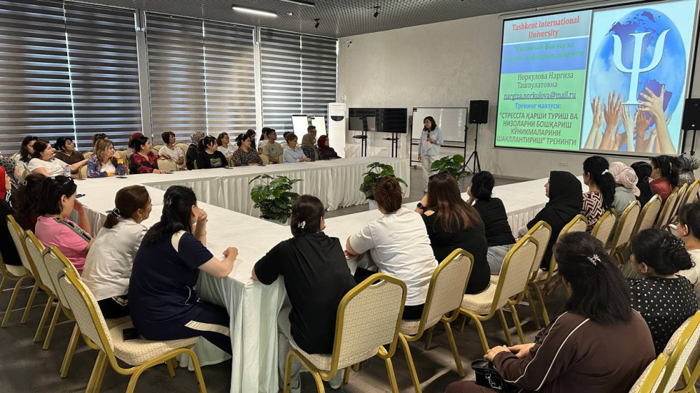 “Stressga qarshi turish va nizolarni boshqarish ko‘nikmalari” mavzusida seminar o‘tkazildi